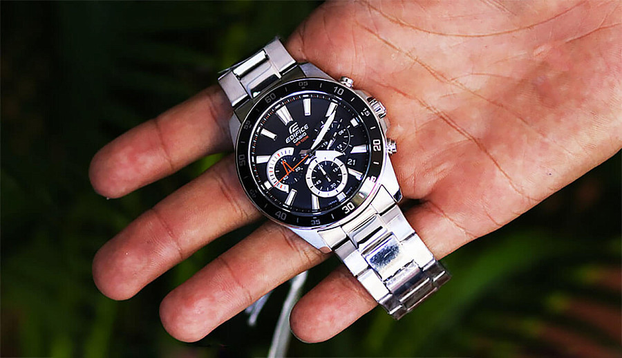 Часы Casio Edifice EFV-570D-1AVUEF — сталь металл, Япония