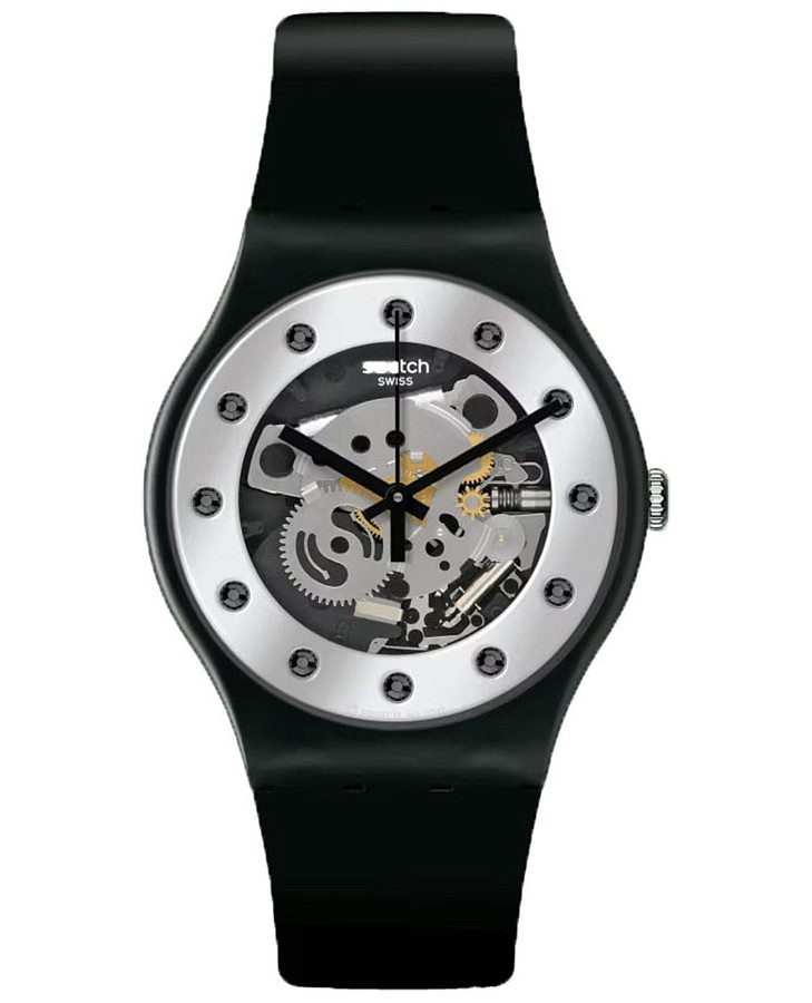 Часы Swatch New Gent Biosourced SO29B109 — женские, прозрачный