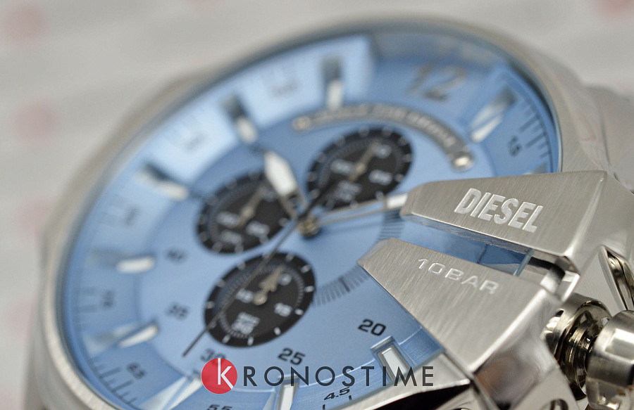 Часы Diesel Mega Chief DZ4657 — мужские, коричневый