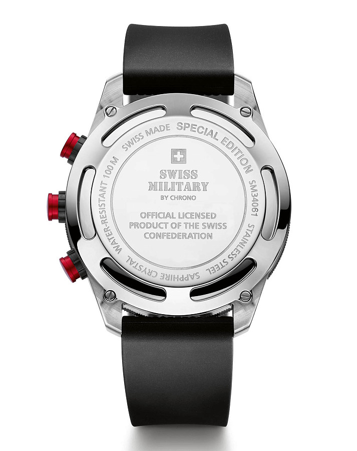 Часы Swiss Military by Chrono SM34061.02 — кварцевые, сталь