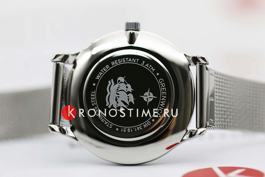 Часы Greenwich GW 341.19.51 — сталь металл, Англия