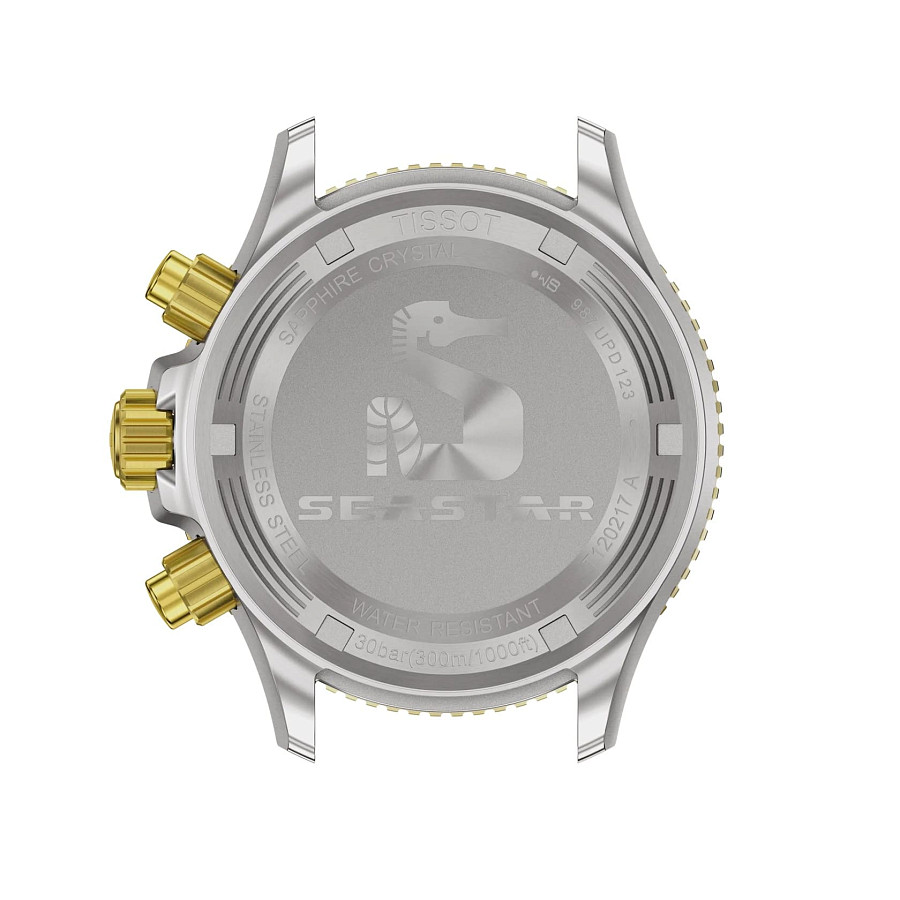 Часы Tissot Seastar 1000 Quartz Chronograph 38mm T120.217.22.061.00 — черный, металл сталь