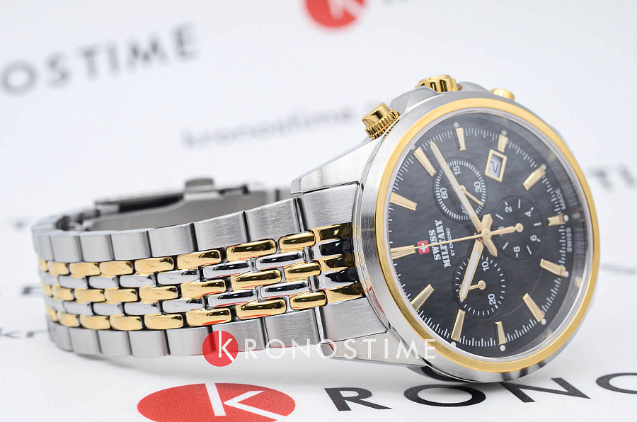 Часы Swiss Military by Chrono Sports Chronograph SM34107.05 — сталь металл, Швейцария
