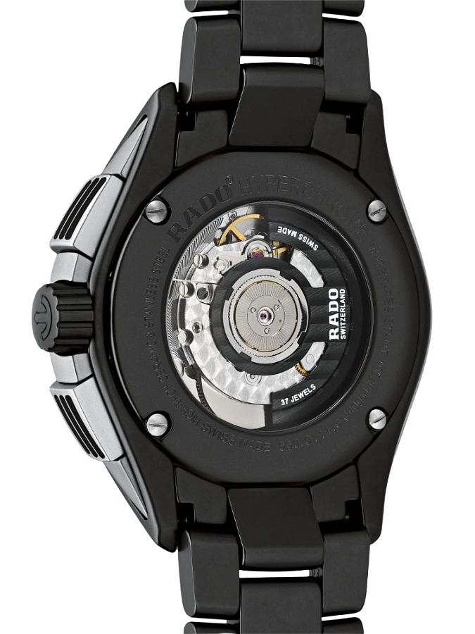 Часы Rado Hyperchrome Match Point Automatic Chronograph R32525202 — механические, сталь металл керамика