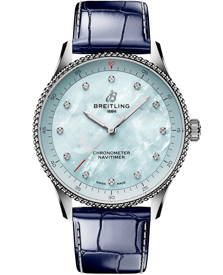 Часы Breitling Navitimer Automatic 32 A77320171C1P1 — мужские, голубой