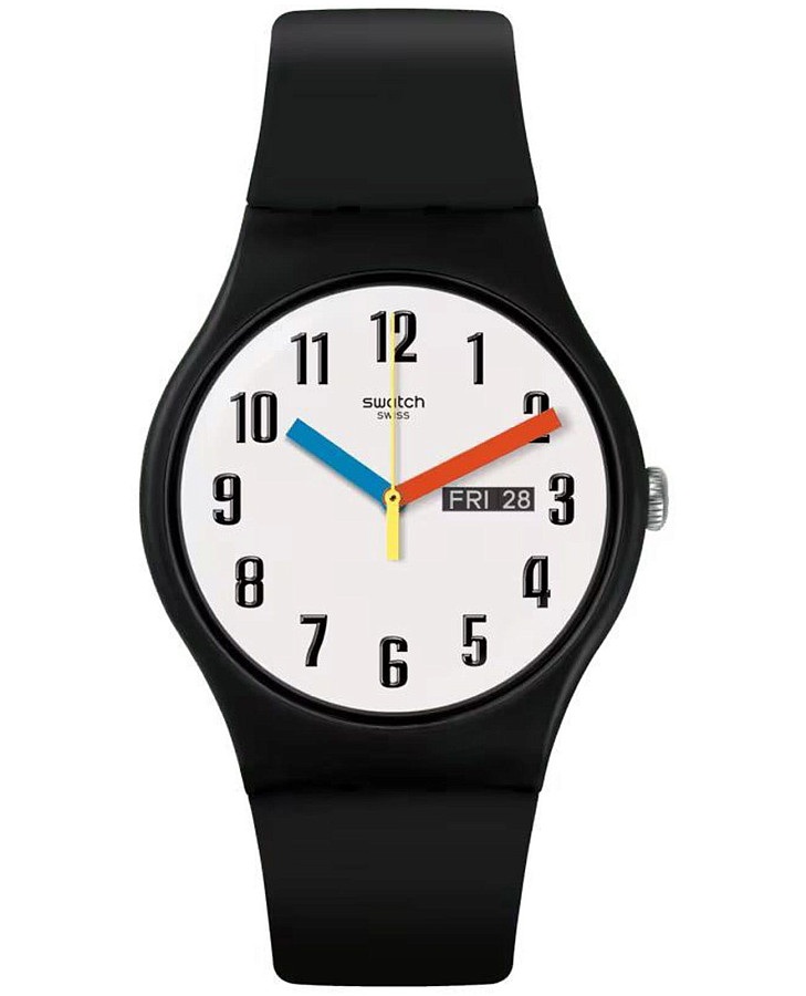 Часы Swatch New Gent Biosourced SO29B705 — мужские, белый