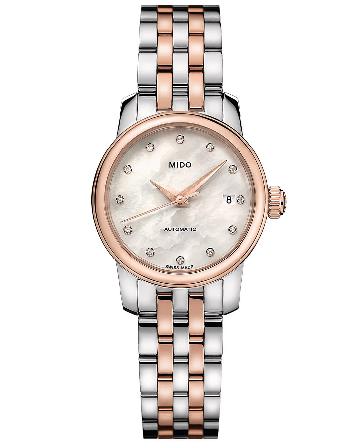 Часы Mido Baroncelli Lady Twenty Five M039.007.22.106.00 — женские, перламутровый