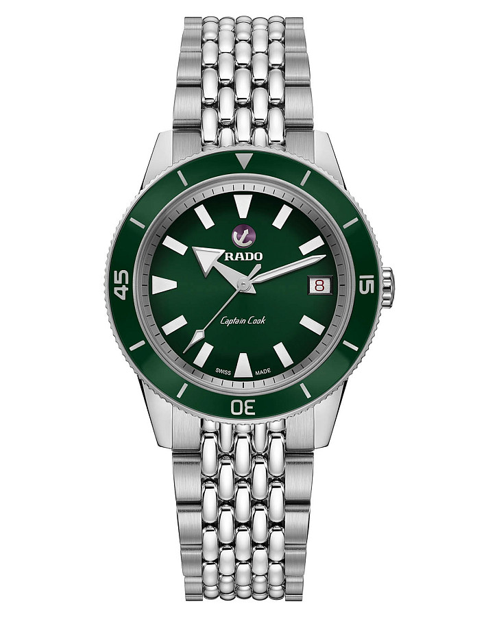 Часы Rado Captain Cook Automatic R32500323 — женские, зеленый