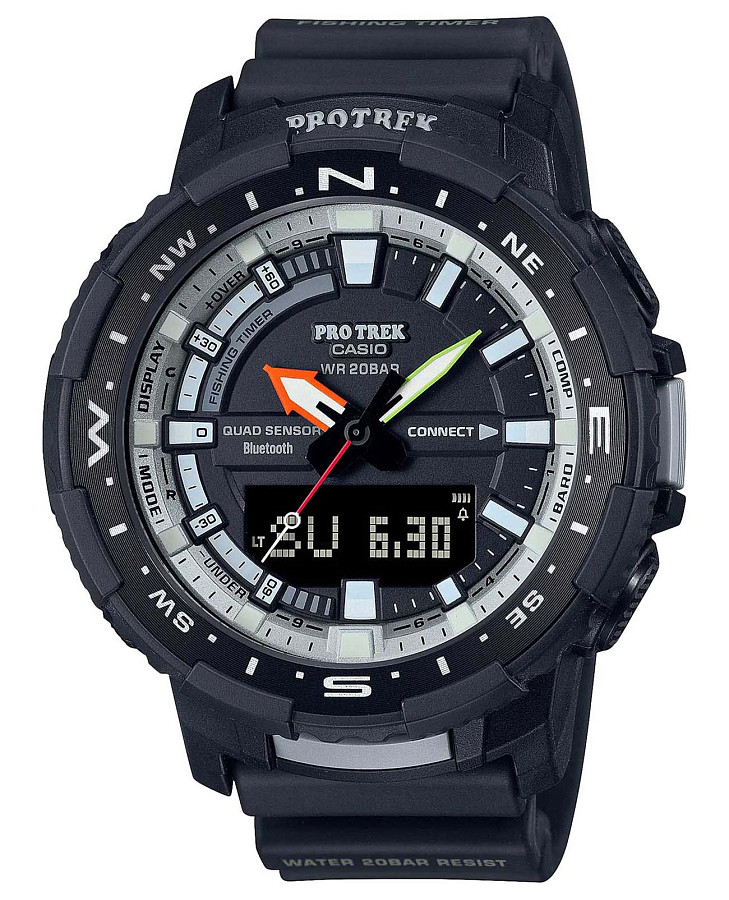 Часы Casio Pro Trek PRT-B70BE-1E — мужские, черный