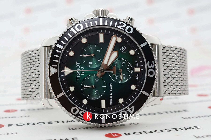 Часы Tissot Seastar 1000 Chronograph T120.417.11.091.00 — Швейцария, кварцевые
