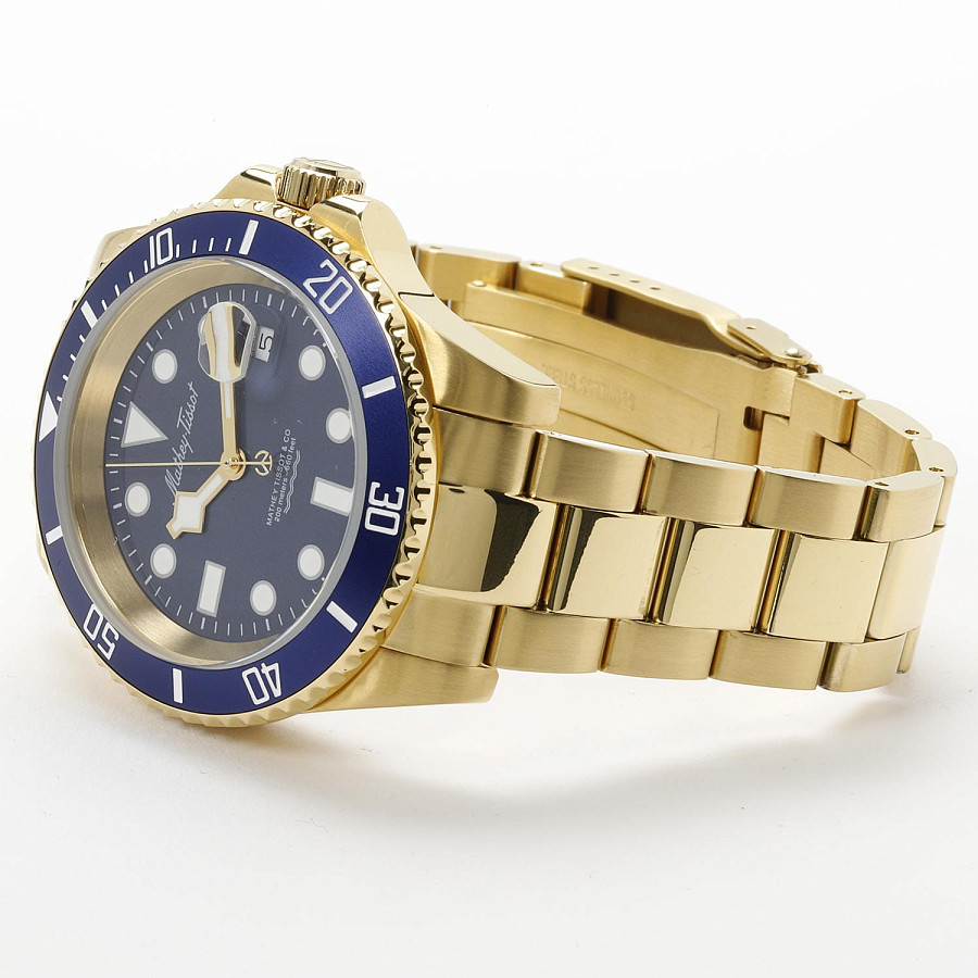 Часы Mathey-Tissot Mathy H906PBU — нержавеющая сталь с pvd-покрытием, мужские