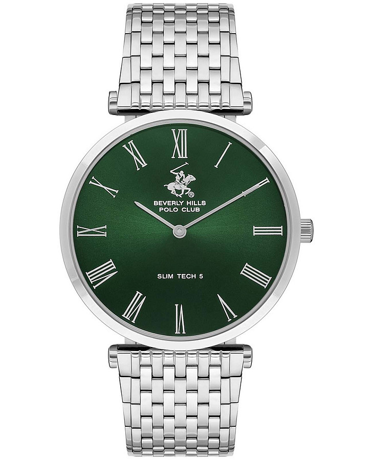 Часы Beverly Hills Polo Club Quartz BP3616X.370 — мужские, зеленый