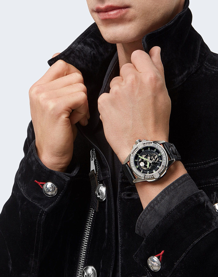 Часы Philipp Plein The Skull PWAAA0121 — черный, металл сталь