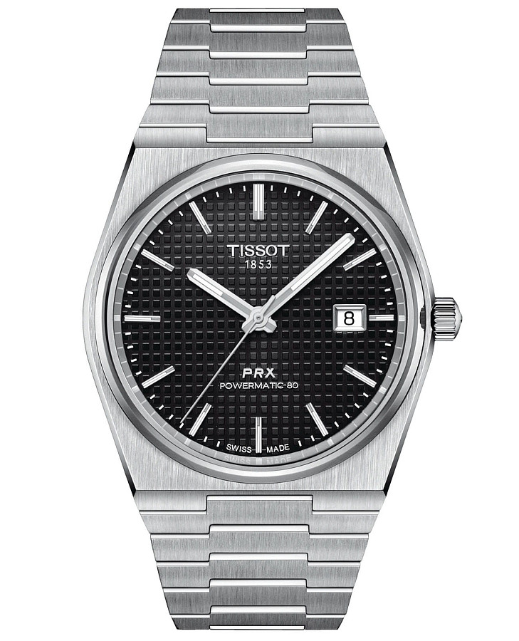 Часы Tissot PRX Powermatic 80 T137.407.11.051.00 — мужские, черный