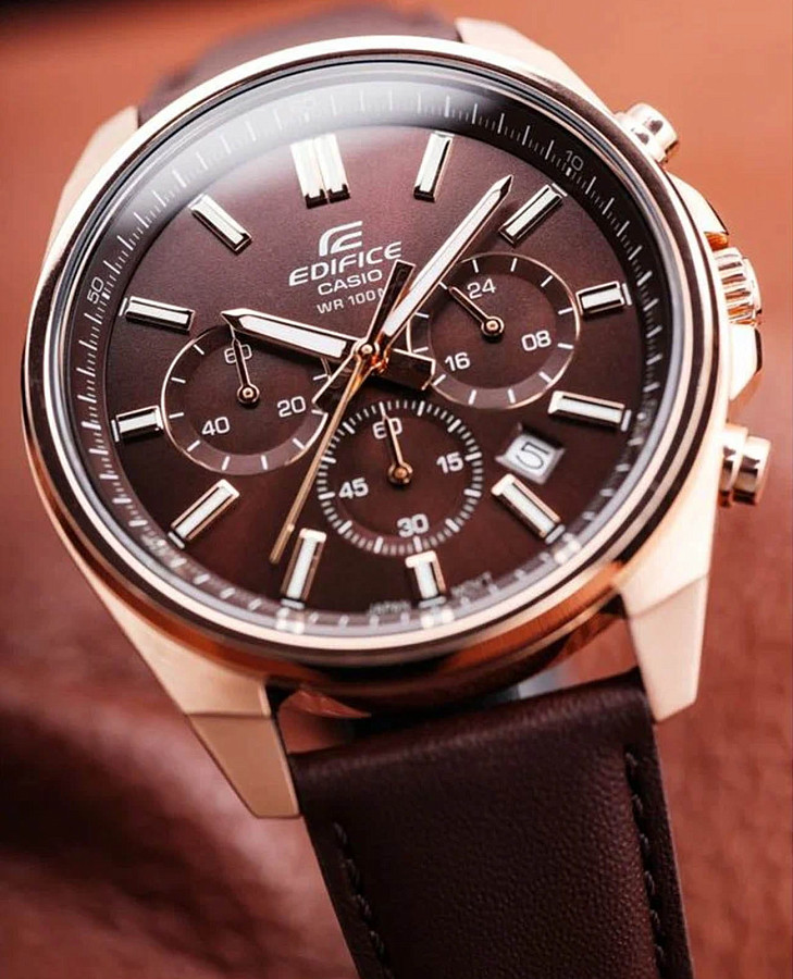 Часы Casio Edifice EFV-650CL-5A — кварцевые, сталь металл