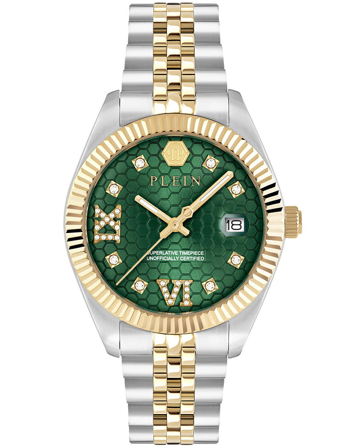 Часы Philipp Plein Date Superlative PWYFA0225 — женские, зеленый
