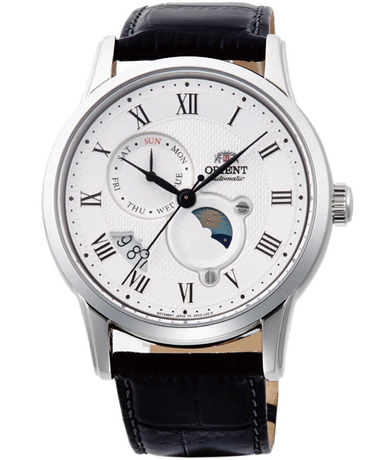 Часы Orient Sun & Moon RA-AK0008S (RN-AK0008S) — мужские, белый