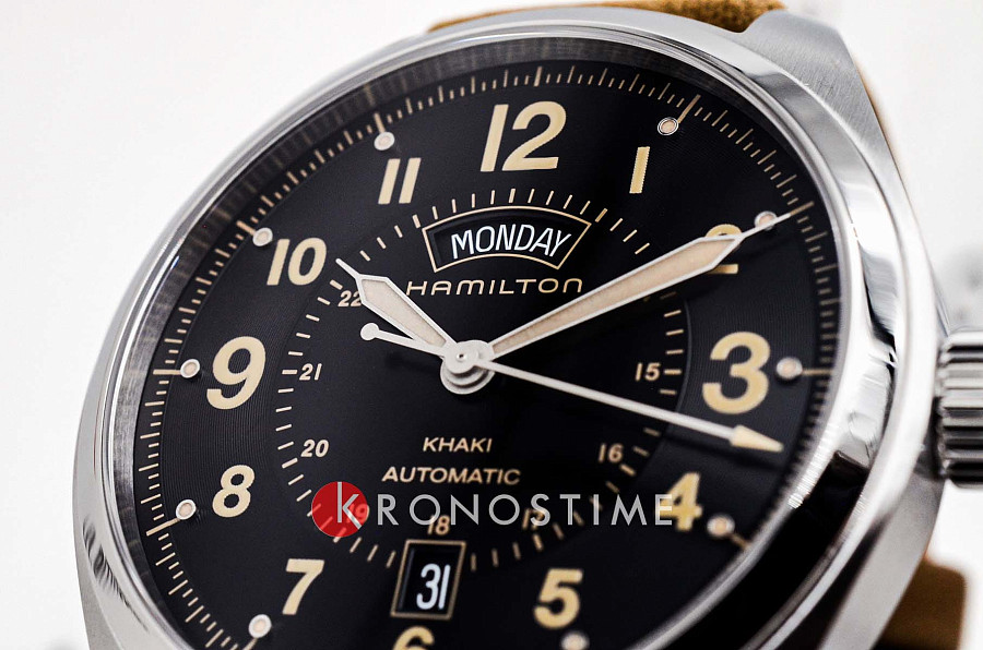 Часы Hamilton Khaki Field Day Date H70505833 — Швейцария, механические