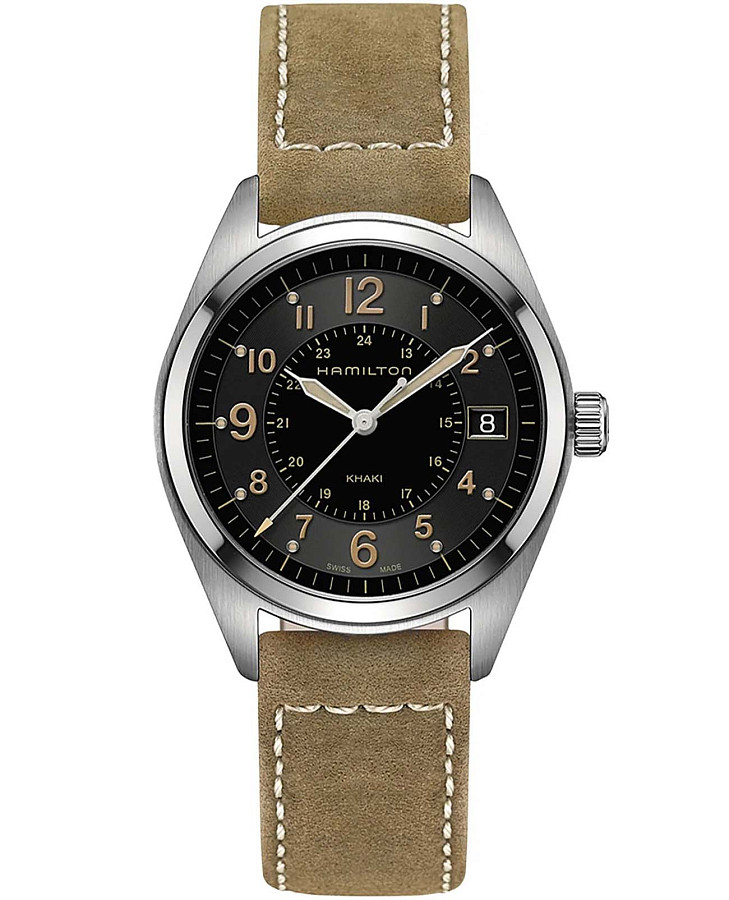 Часы Hamilton Khaki Field King Quartz H68551833 — мужские, черный