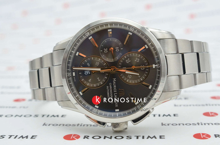 Часы Maurice Lacroix Pontos Chronograph PT6388-SS002-331-1 — сталь металл, Швейцария