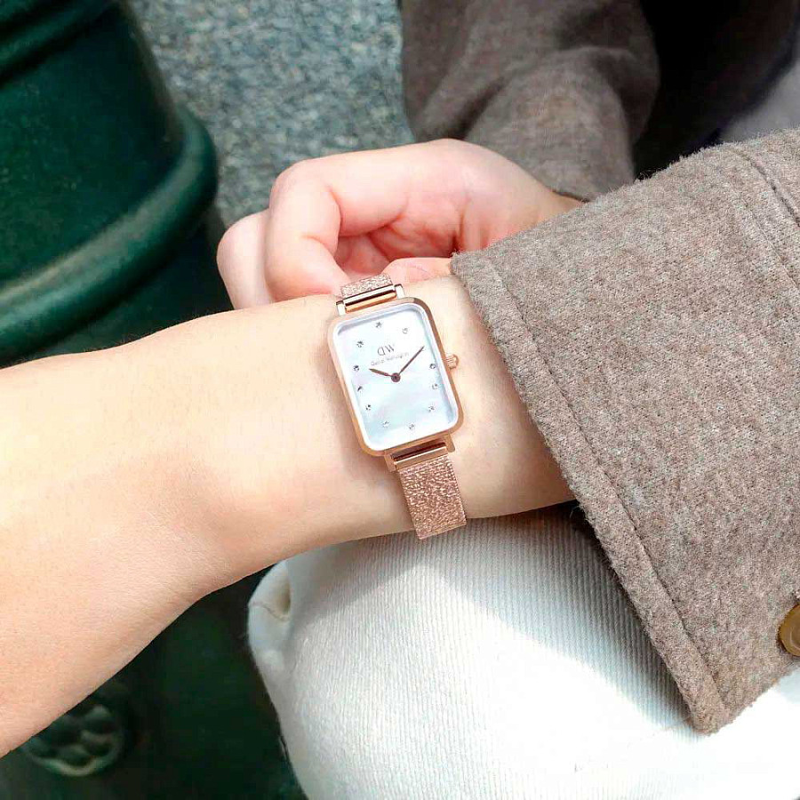 Часы Daniel Wellington Quadro DW00100578 — сталь c pvd покрытием, женские