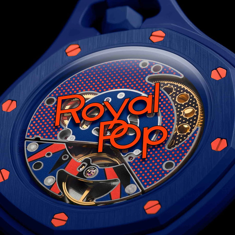 Часы Audemars Piguet x Swatch Royal Pop Orenji Hachi SSX03L103N — биокерамика, Швейцария