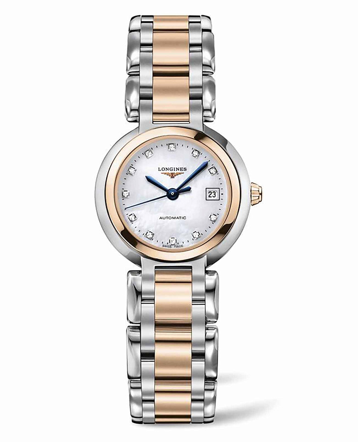 Часы Longines PrimaLuna L8.111.5.87.6 — женские, перламутровый