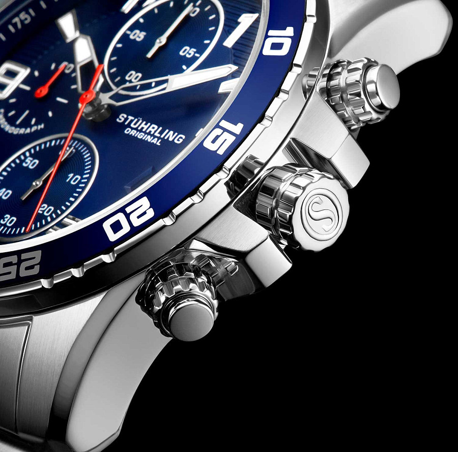 Часы Stuhrling Monaco 3957.2 — нержавеющая сталь, мужские