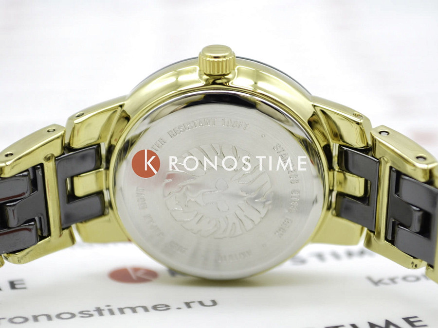 Часы Anne Klein Diamond 1610BKGB — металл сталь, США
