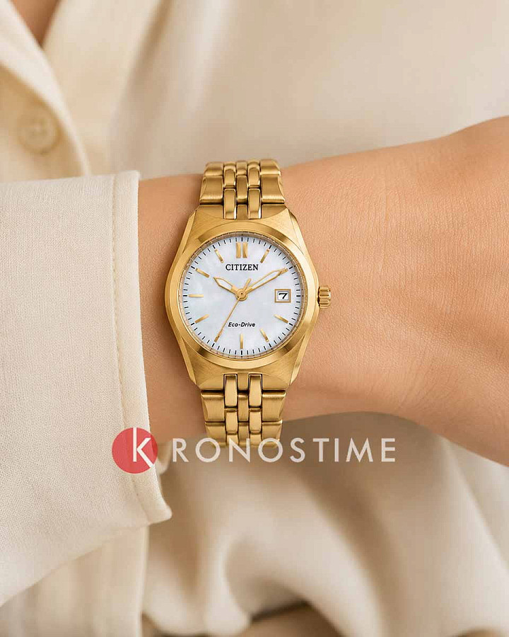 Часы Citizen Eco-Drive EW2293-56D — нержавеющая сталь с ip-покрытием, женские