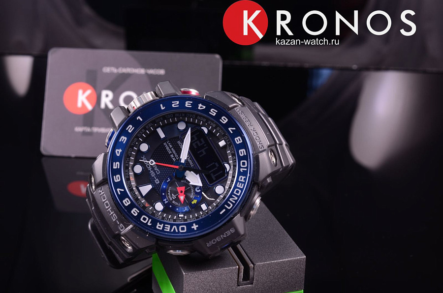 Часы Casio G-Shock GWN-1000B-1B — металл сталь пластик, Япония