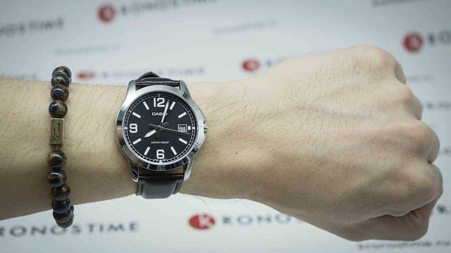 Часы Casio Collection MTP-V004L-1BUDF (MTP-V004L-1B) — мужские, черный
