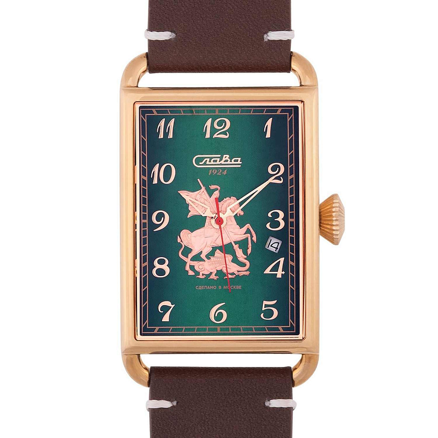 Часы Слава Москва 8703734/300-2414 — механические, сталь металл