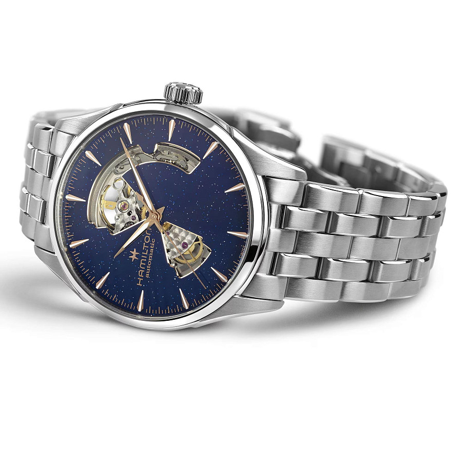 Часы Hamilton Jazzmaster Open Heart Auto H32705140 — мужские, серебристый