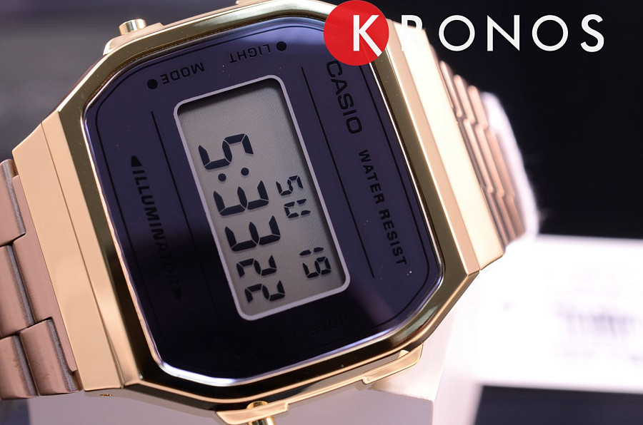 Часы Casio Collection A-168WECM-5 — Япония, кварцевые