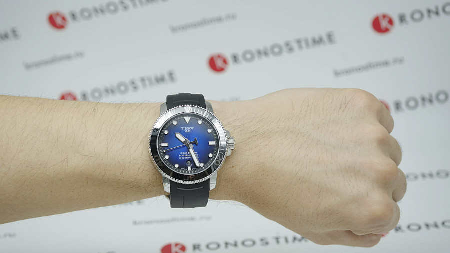 Часы Tissot Seastar 1000 Powermatic 80 T120.407.17.041.00 — сталь металл, каучук