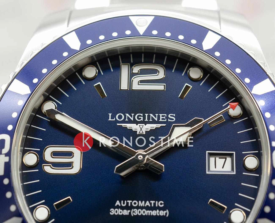 Часы Longines HydroConquest L3.742.4.96.6 — металл сталь алюминий, Швейцария
