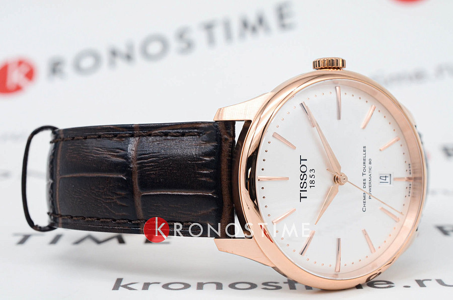 Часы Tissot Chemin des Tourelles Powermatic 80 T139.807.36.031.00 — сталь металл, Швейцария