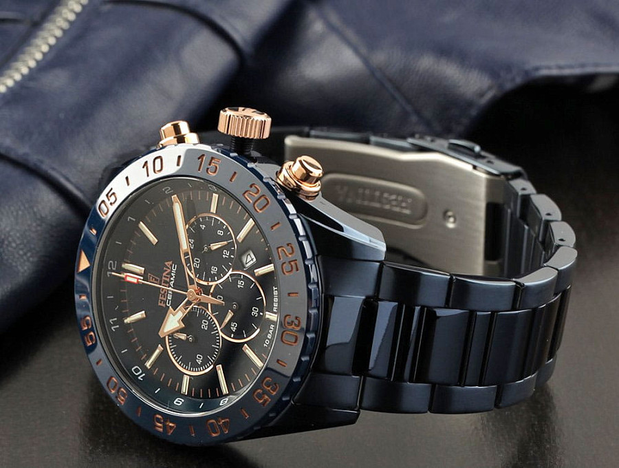 Часы Festina Ceramic F20576/1 — сталь c pvd покрытием, мужские