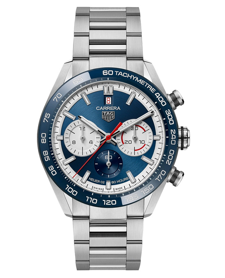 Часы TAG Heuer Carrera CBN2A1E.BA0643 — мужские, синий