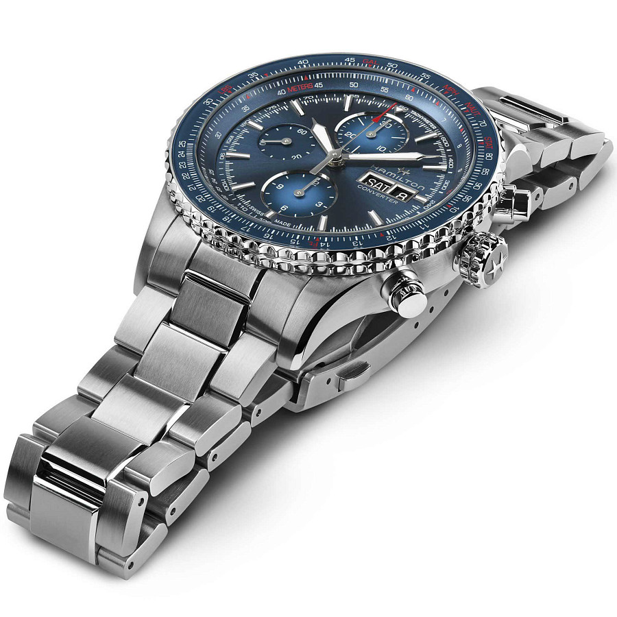 Часы Hamilton Khaki Aviation Converter Auto Chrono H76746140 — нержавеющая сталь, мужские