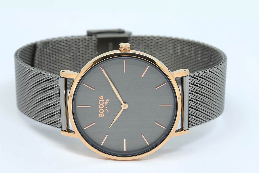 Часы Boccia Titanium 3273-08 — металл титан, Германия