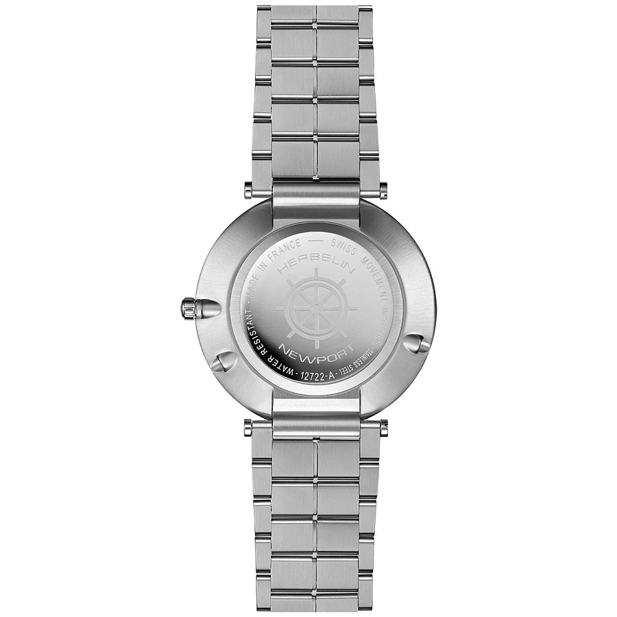 Часы Herbelin Newport Slim 12722B25 — сталь металл, Франция