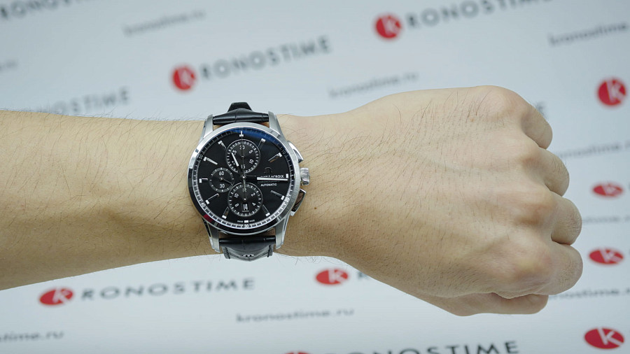 Часы Maurice Lacroix Pontos Chronograph PT6388-SS001-330-1 — серебристый, металл сталь