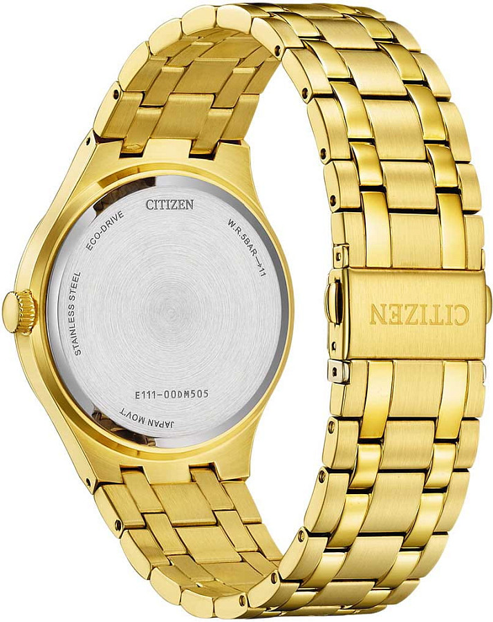Часы Citizen Eco-Drive Axiom BM7652-52P — нержавеющая сталь с pvd-покрытием, мужские