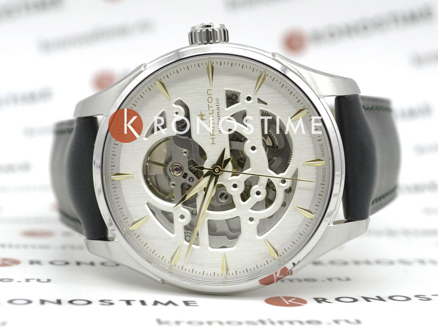 Часы Hamilton Jazzmaster Skeleton Auto H42535810 — механические, сталь