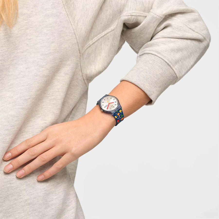 Часы Swatch Gent Biosourced Standard SO28N704 — силикон, женские