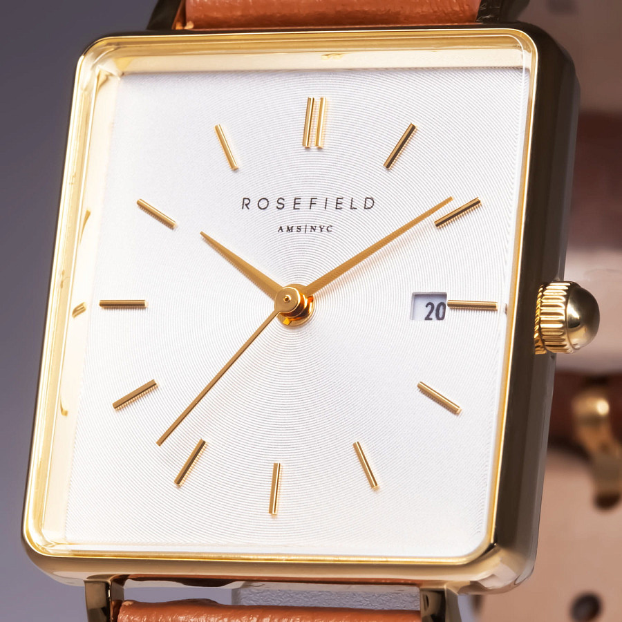 Часы Rosefield The Boxy QSCG-Q029 — сталь металл, США