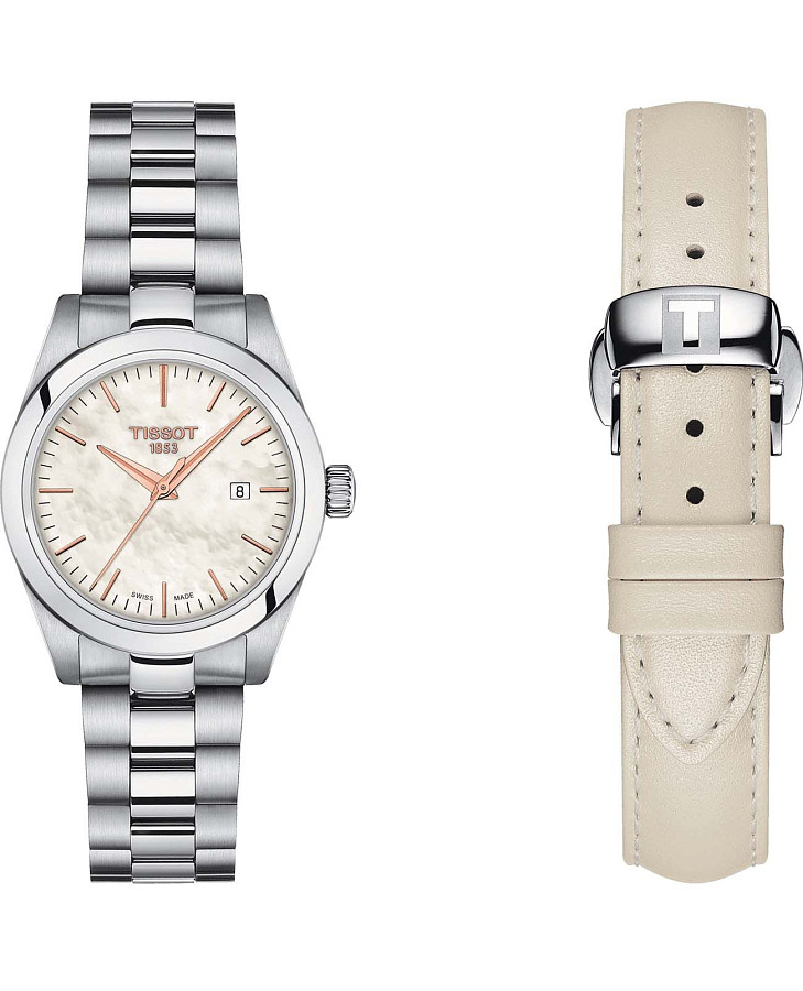 Часы Tissot T-My Lady T132.010.11.111.00 — перламутровый, металл сталь