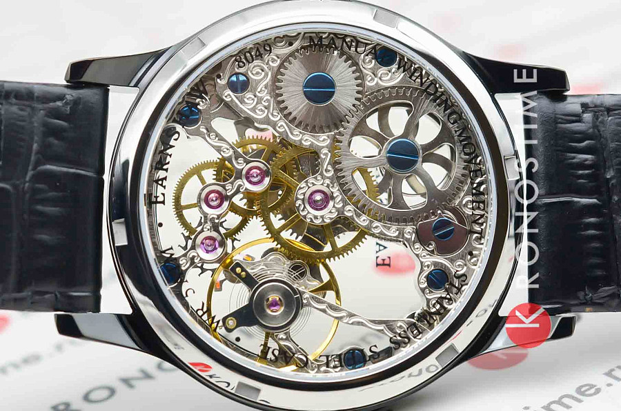 Часы Earnshaw Bauer ES-8049-04 — мужские, кожаный